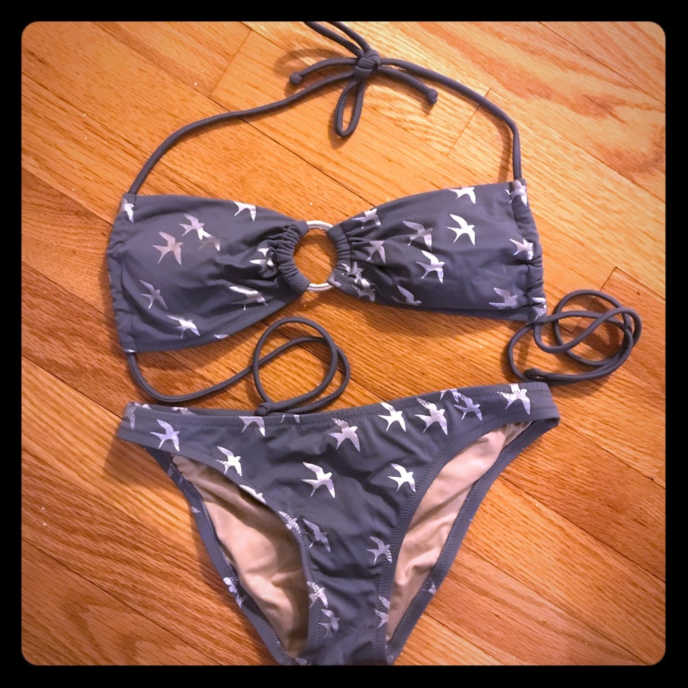 Like NEW Victoria’s Secret Grey Silver Bikini XS